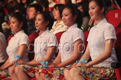 Ritual Girls for Shanghai World Expo competition held in Hangzhou.[CNS Photo]