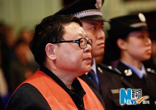 Wen Qiang stands trial on April 14, 2010. [Xinhua]