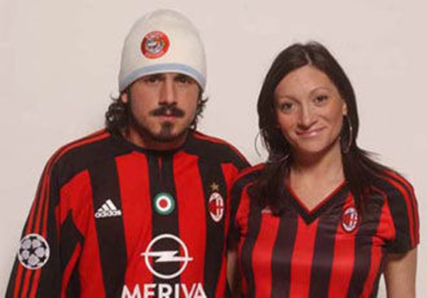 Gennaro Ivan Gattuso and his wife (Photo Source: bbs.huanqiu.com)