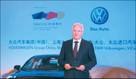 Winfried Vahland, president and CEO of Volkswagen Group China. 
