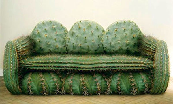 The cactus sofa was made for an advertisement--Relax, if you can. [xinhua] 