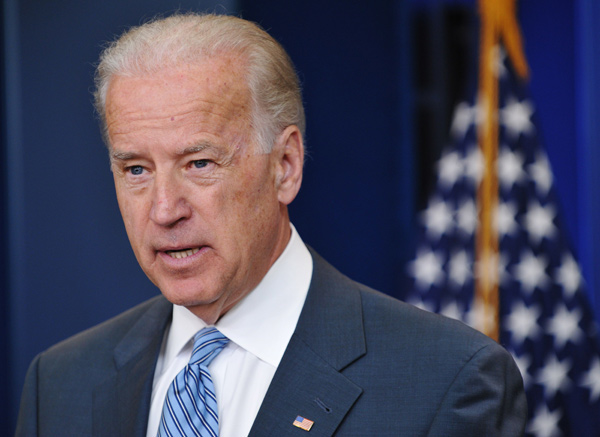 U.S. Vice President Joe Biden speaks to the press at the White House. Biden said Monday that Al-Qaeda had suffered 'devastating blows' with the killings of its top leaders in Iraq in a joint US-Iraqi military operation. [Xinhua]