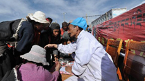 Local residents receive treatment in Yushu