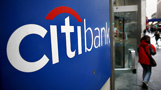 A branch of Citibank. Citigroup Inc reported a surprise first-quarter profit of US$4.4 billion yesterday.