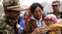 PLA make all-out efforts in quake-relief work