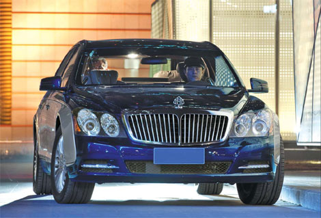The Maybach, a super-luxury brand of Mercedes-Benz, is now among the top choices of China's elite. [China Daily]