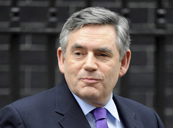 Gordon Brown. [Xinhua File Photo]