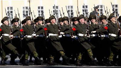 Russia rehearses parade to mark victory of Great Patriotic War