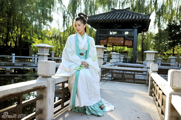 Chinese actress Chen Hao plays Diao Chan in the TV Series 'Three Kingdoms'. The series is scheduled to hit TV screens in Anhui, Jiangsu, Tianjin and Chongqing on May 2. 