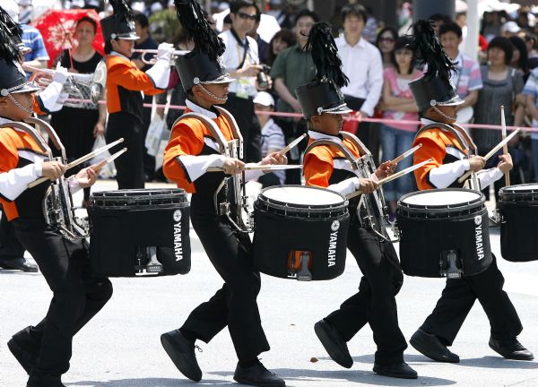 Grand parade at World Expo Park