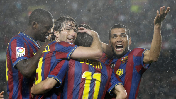 FC Barcelona overcame some nervous moments against relegation threatened Tenerife to win 4-1 and once again open up a four point lead over title challengers Real Madrid. (Xinhua/Reuters Photo)