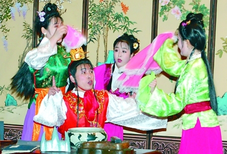 A photo of the classic Chinese opera A Dream of Red Mansions to be staged in Beijing by a troupe of the Democratic People's Republic of Korea on May 6, 2010.