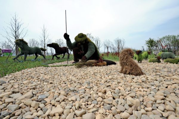 Color of green prevailing in Expo Park