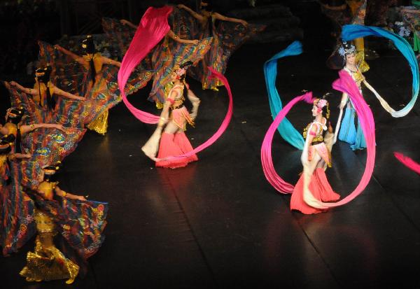 Actors from the Phibada Opera Troupe of the Democratic People's Republic of Korea (DPRK) perform 'A Dream of Red Mansions' in Beijing, capital of China, May 6, 2010. The Phibada Opera Troupe of the DPRK staged in China a Korean adaptation of the Chinese masterpiece 'A Dream of Red Mansions' till to May 9.