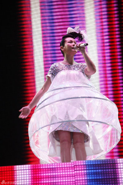 Rene Liu performs at the Shanghai Grand Stage in Shanghai on Saturday, May 8, 2010. Shanghai was the first stop on her fifth concert tour.