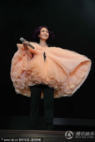 Rene Liu performs at the Shanghai Grand Stage in Shanghai on Saturday, May 8, 2010. Shanghai was the first stop on her fifth concert tour.