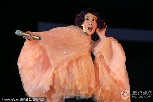 Rene Liu performs at the Shanghai Grand Stage in Shanghai on Saturday, May 8, 2010. Shanghai was the first stop on her fifth concert tour.