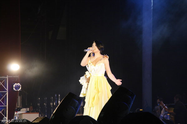 Rene Liu performs at the Shanghai Grand Stage in Shanghai on Saturday, May 8, 2010. Shanghai was the first stop on her fifth concert tour.