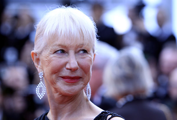 British actress Helen Mirren arrives for the opening ceremony and screening of 'Robin Hood' presented out of competition at the 63rd Cannes Film Festival in Cannes, France, May 12, 2010. 