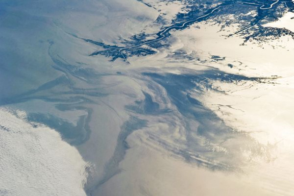 This image provided by NASA shows the tail end of the Mississippi Delta (top right) showing the oil slick in the Gulf of Mexico on May 5, 2010 was taken by International Space Station Expedition 23 flight engineer Soichi Noguchi.