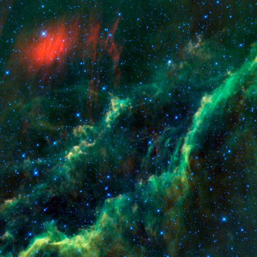 A new picture from NASA's Wide-field Infrared Survey Explorer, or WISE, telescope, shows the California Nebula, a star-forming cloud of dust and gas about a hundred light-years long.