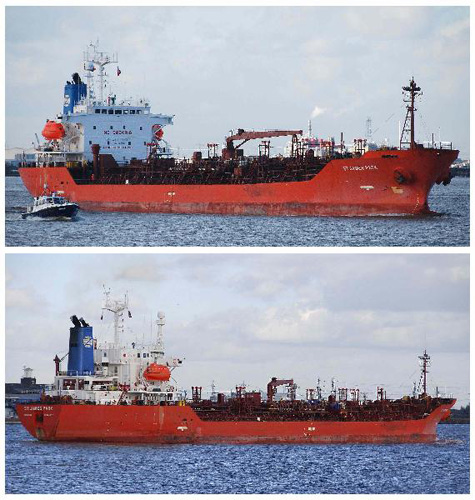 File photo of the released British chemical tanker St James Park. Somali pirates have released a British chemical tanker which was hijacked in December last year with 26 crew aboard, the European Union naval force said on Friday.[Xinhua]