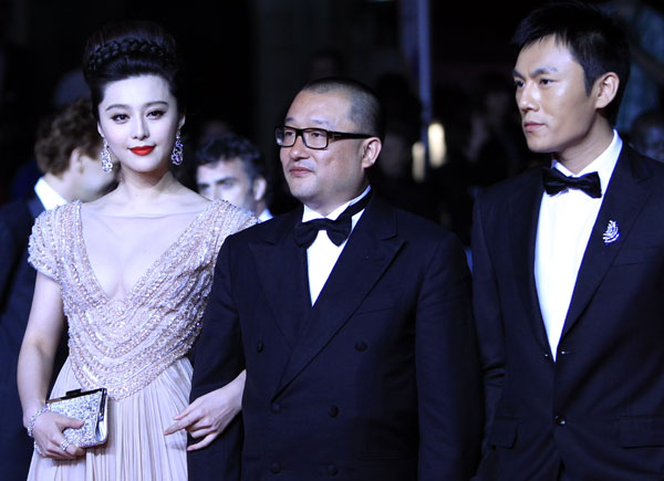 Chinese actress Fan Bingbing arrives for the screening of the film 'Rizhao Chongqing' (Chongqing Blues) presented in competiton at the 63rd Cannes Film Festival in Cannes, France, May 13, 2010. 
