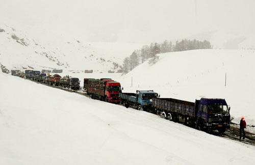 Heavy snow hits Xinjiang