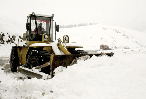 Heavy snow hits Xinjiang