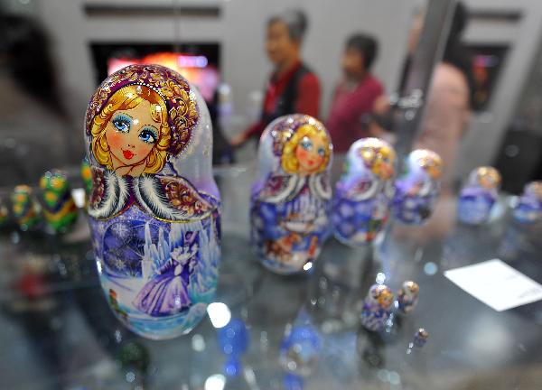 Handicrafts displayed at Pavilions in World Expo park