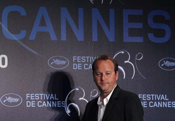 Director Xavier Beauvois arrives to attend a news conference for the film Des hommes et des dieux (Of Gods and Men) in competition at the 63rd Cannes Film Festival May 18, 2010. Nineteen films are competing for the prestigious Palme d'Or which will be awarded on May 23.