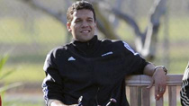 Injured Ballack watches team training