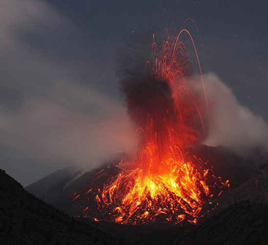 Sakurajima volcano, Japan