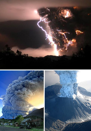 Chaitén Volcano, Chile. After being silent for 9,500 years, Chaitén&apos;s most recent eruptive phase of the volcano began on May 2, 2008, and is ongoing. [gb.cri.cn]