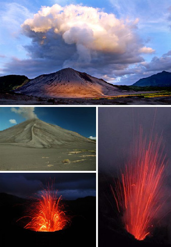 Mount Yasur, Vanuatu. Mount Yasur is an active volcano on Tanna Island, Vanuatu. It has a largely pyroclastic cone with a nearly-circular crater 396m in diameter. [gb.cri.cn]