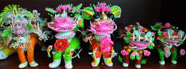 Decorated bread displayed in Shanxi Week of Shanghai Expo