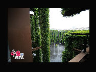 Photo taken on May 20, 2010 shows the beautiful scenery of France Pavilion in Shanghai, east China. [Photo by Yang Jia]