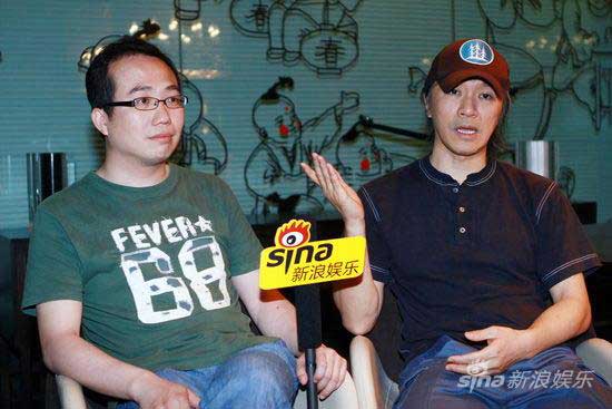 Director Toe Yuen (L) and Stephen Chow