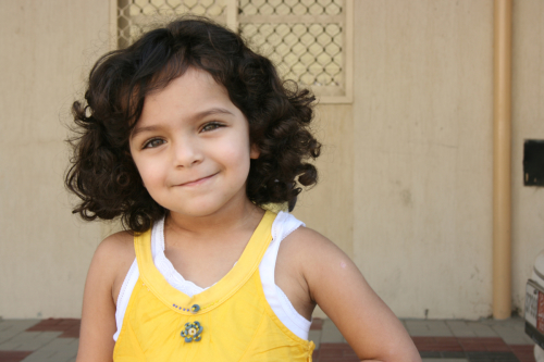 Gala Saif Abdullah, a 5-year-old girl from the United Arab Emirates