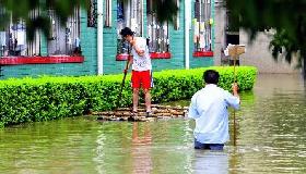Heavy rain in Guangxi damages houses, crops