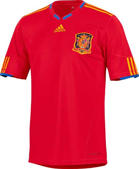 Uniform of Spain squad [news.cn]