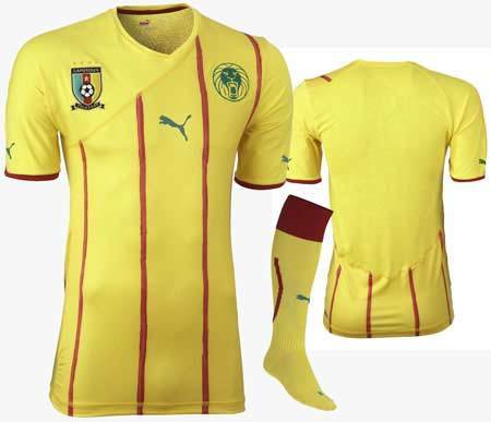 Uniform of Cameroon squad [news.cn]