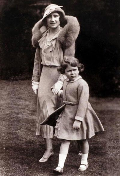 British Queen Elizabeth II and her mother. [File Photo]
