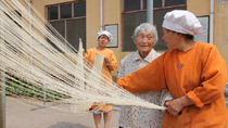 Thin hollow noodles are pride of village