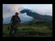 Smokes are seen out of the Pacaya volcano in Guatemala. [CRI]