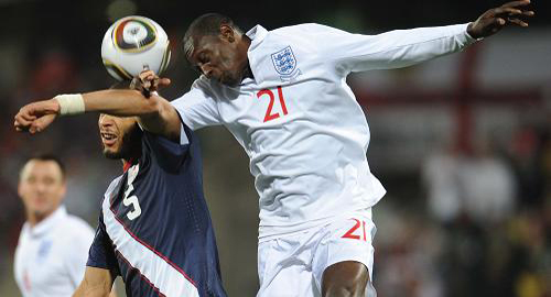 during the Group C match at the 2010 World Cup finals at the Royal Bafokeng Stadium in Rustenburg. [Xinhua]