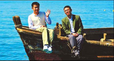 Jet Li (right) plays father to an autistic son in Ocean Heaven.