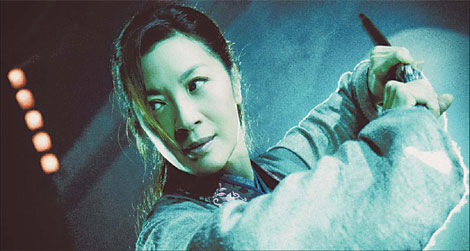 Michelle Yeoh plays a female assassin in the film Reign of Assassins.