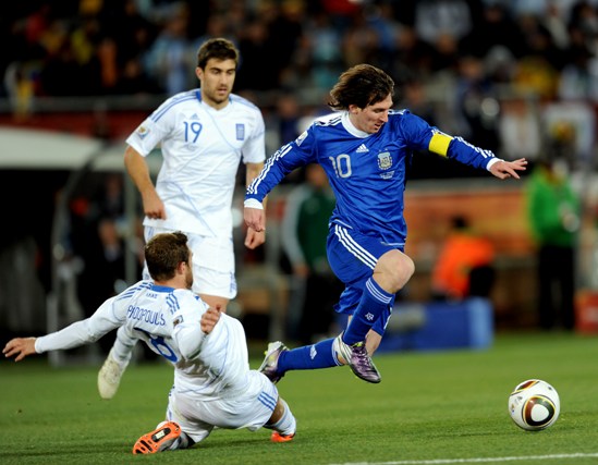 Argentine player Leo Messi made the breakthrough.