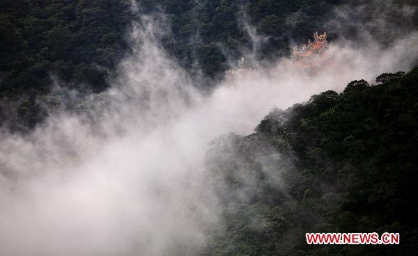 Photo taken on June 23, 2010 shows a view of the town of Jioufen in Rueifang Township of Taipei County, southeast China's Taiwan.